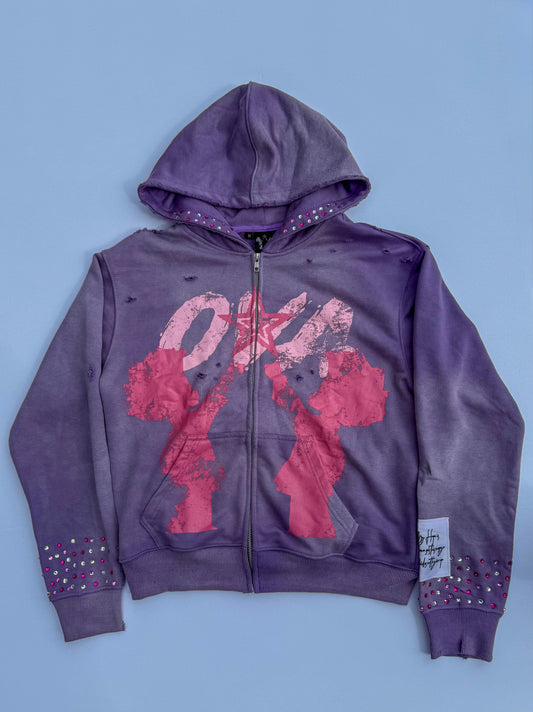 Stardust Zip Up - Purple
